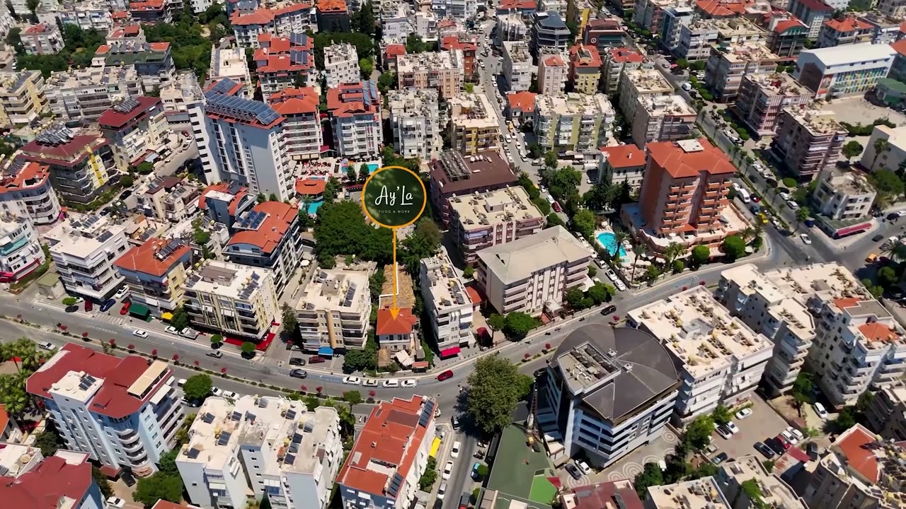 Ay'La Food & More — Havadan lokasyon tanıtımı